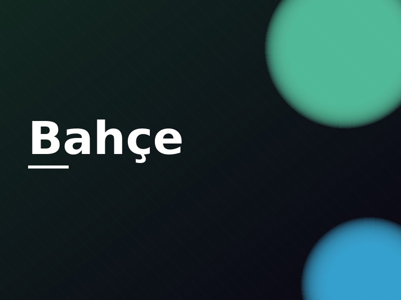 Bahçe — markalı grafik