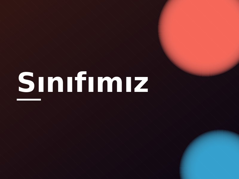 Sınıfımız — markalı grafik