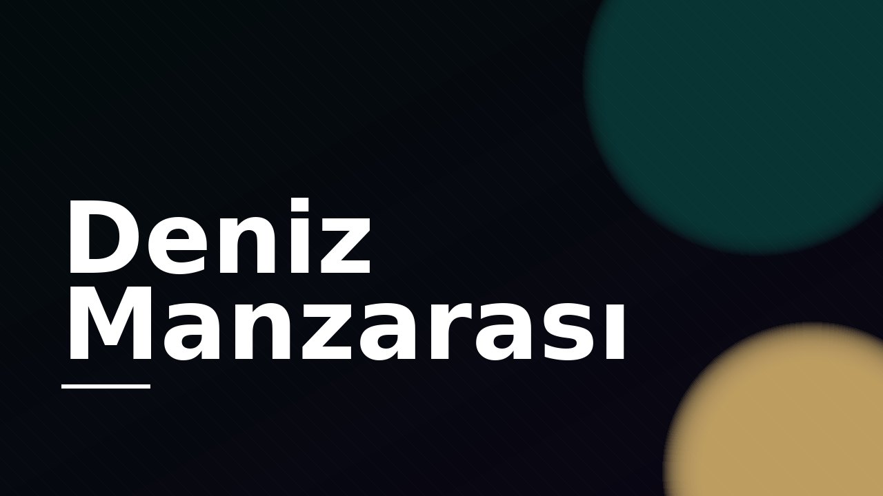 Villadan Marmara deniz manzarası