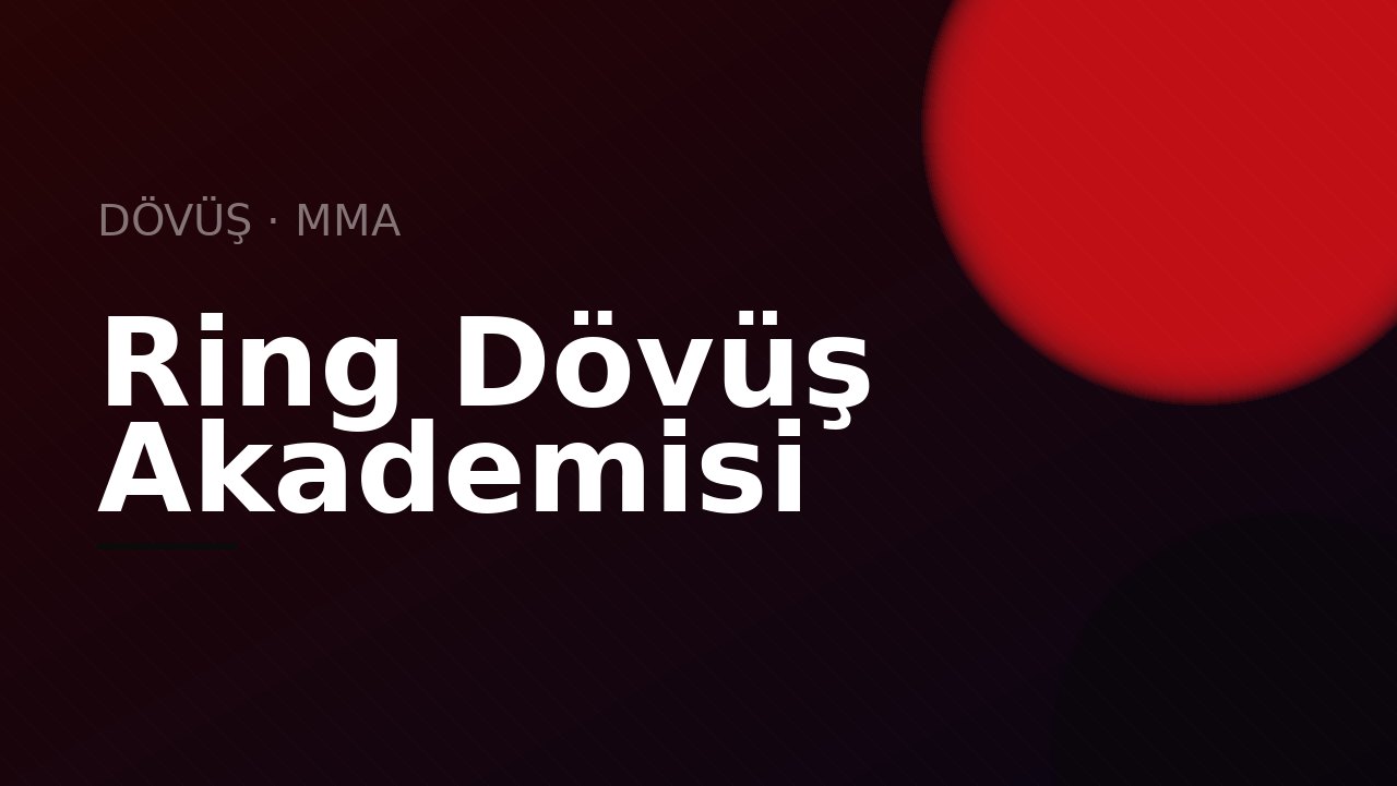 Ring Dövüş Akademisi — DÖVÜŞ · MMA kapak görseli